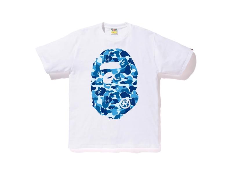Футболка BAPE ABC Big Ape Head Tee White/Blue