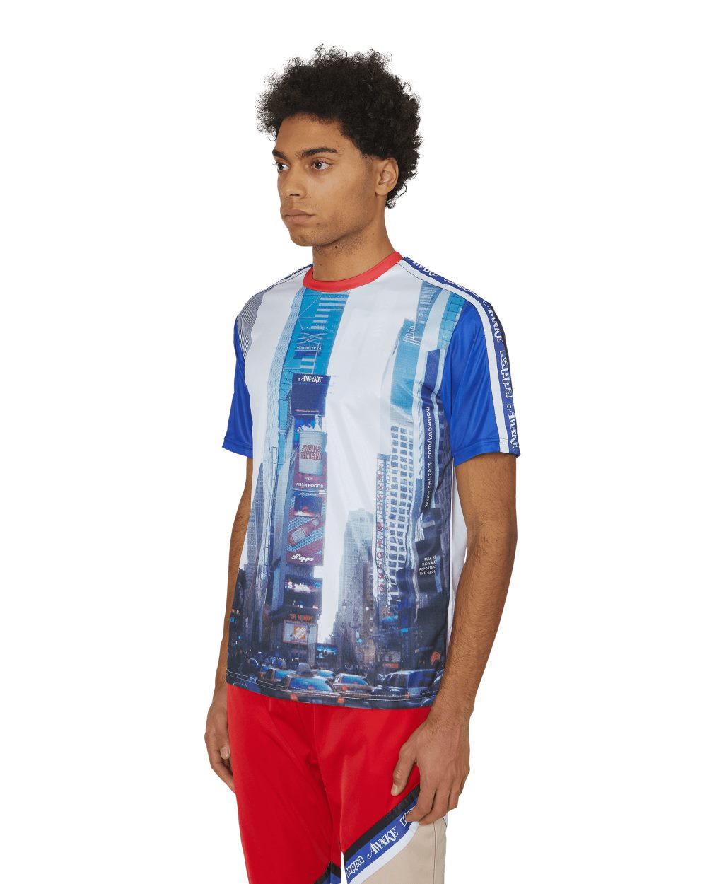 Футболка Awake x Kappa Evander Jersey White/Royal/Red