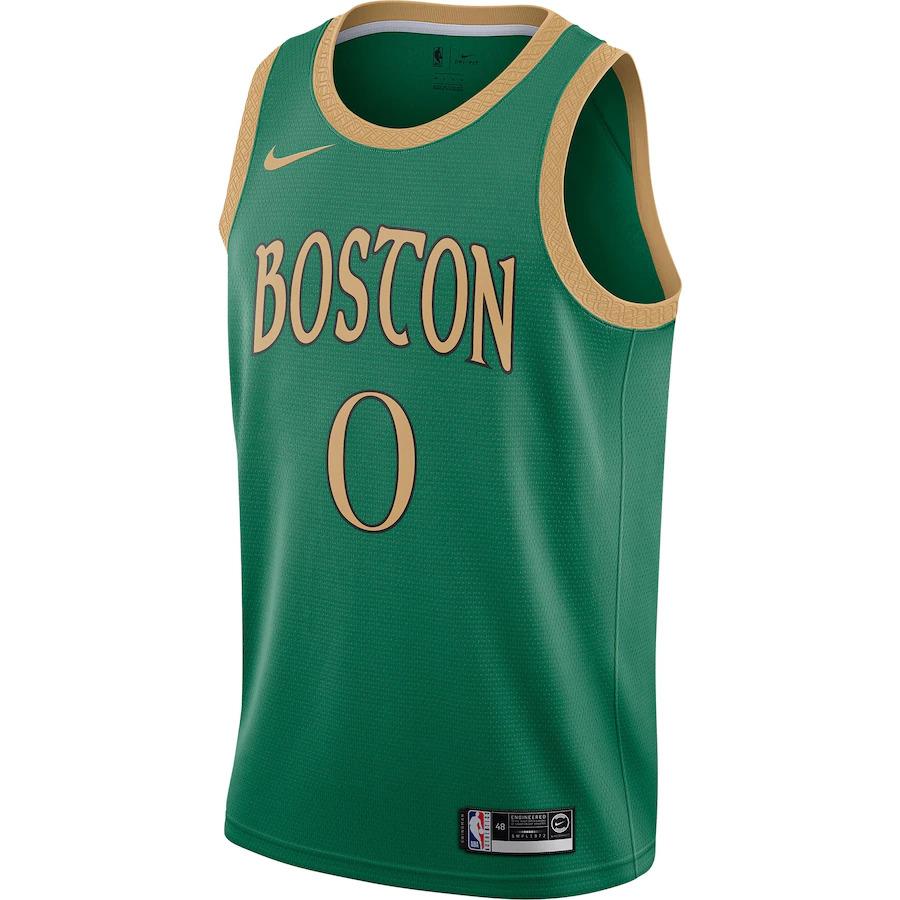 Баскетбольная джерси 2021-22 Boston Celtics #0 Jayson Tatum City Edition Swingman Jersey