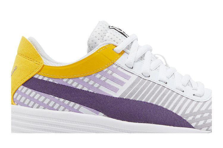 Кроссовки Puma Clyde All-Pro Jr 'White Spectra Yellow'