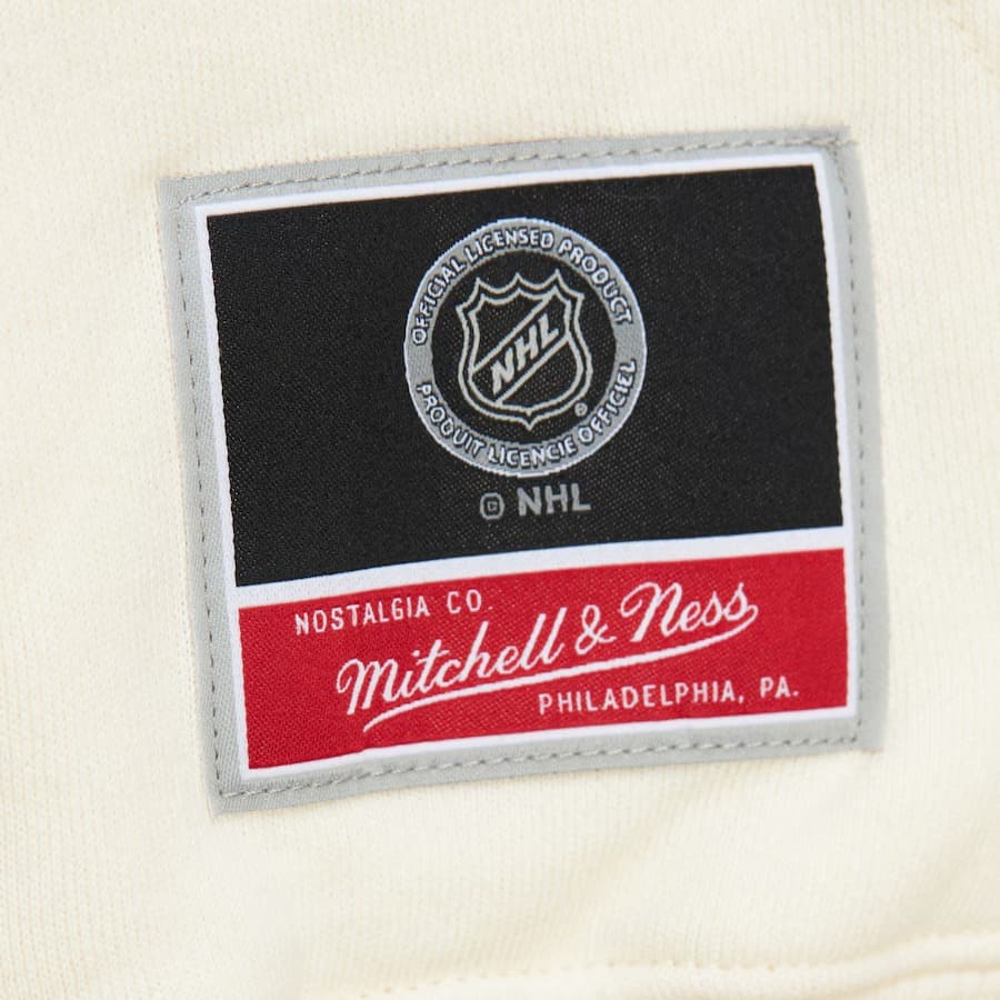 Худи Mitchell & Ness Cream Chicago Blackhawks Sswagger Fleece Pullover Hoodie