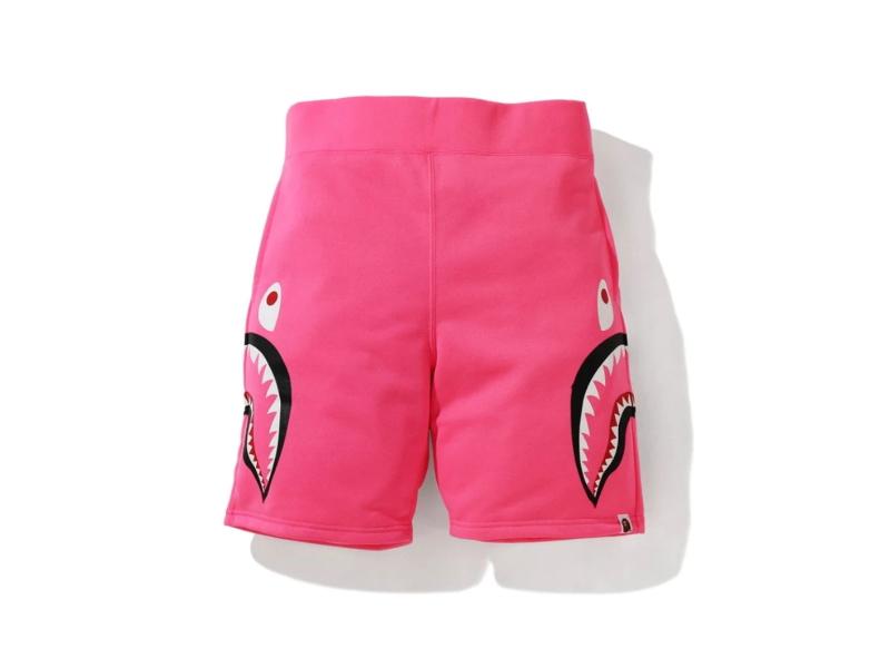 Спортивные шорты BAPE A Bathing Ape Neon Shark Sweat Shorts Pink