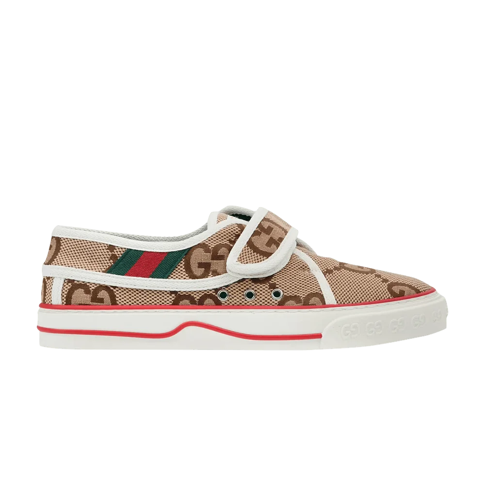 Krossovki-Gucci-Wmns-Tennis-1977-Velcro-Jumbo-GG-Beige