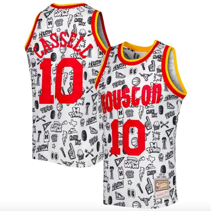 1993-94-Houston-Rockets-10-Sam-Cassell-Mitchell-Ness-Doodle-White-Jersey-1