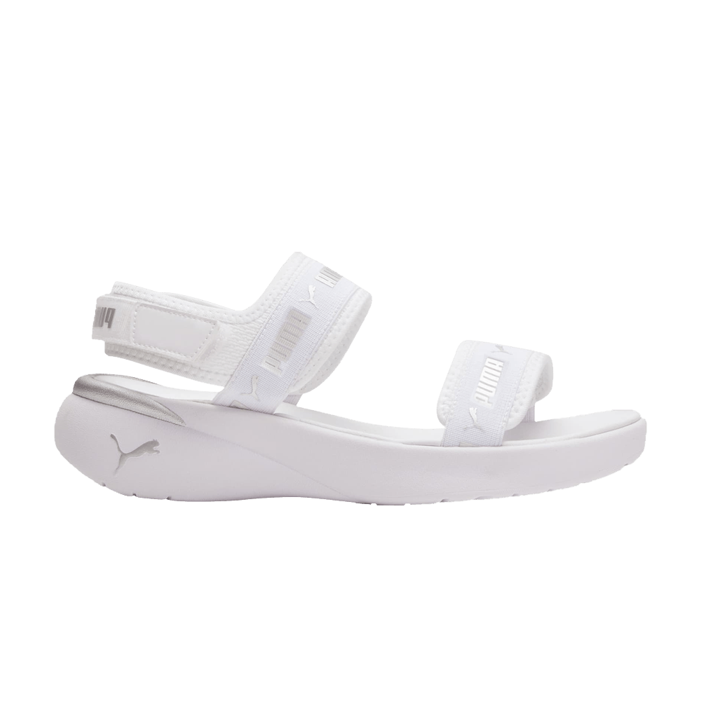 Puma Wmns Sportie Sandal 'White Metallic Silver'
