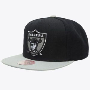 Mitchell-Ness-Black-Gray-Oakland-Raiders-High-Crown-Structured-Snapback-Hat-300x300