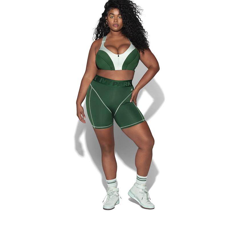 Спортивные шорты adidas Ivy Park Cycling Shorts (Plus Size) Dark Green