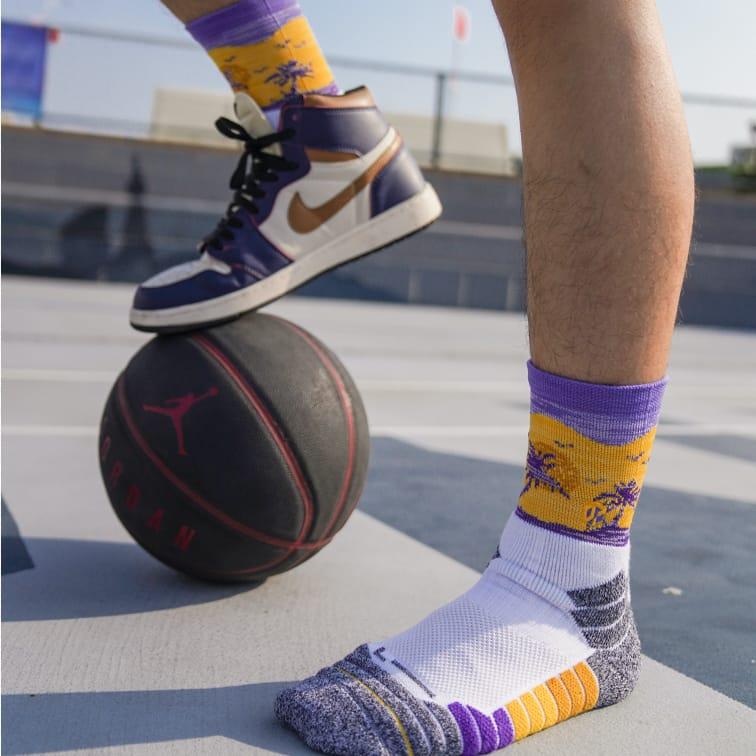 Спортивные носки Ehot Team Lakers Crew Socks