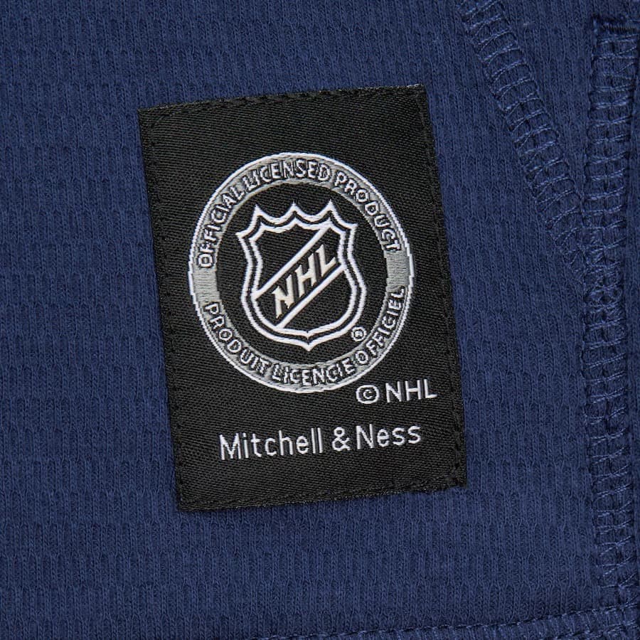 Худи Mitchell & Ness Navy Florida Panthers Vintage Logo Thermal Lightweight Pullover Hoodie