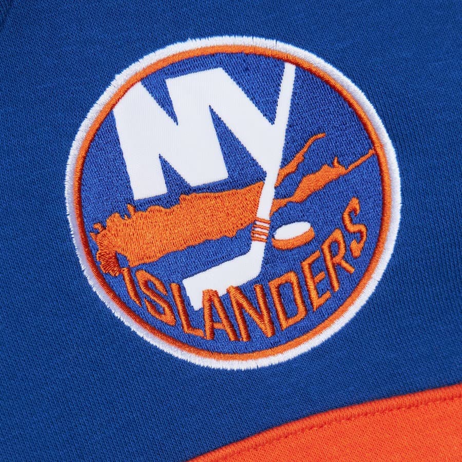 Худи Mitchell & Ness Royal New York Islanders Head Coach Fleece Pullover Hoodie