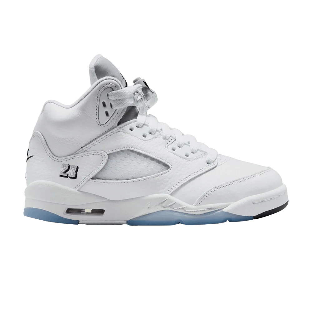 Krossovki-Air-Jordan-5-GS-White-Metallic