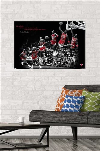 Настенный постер Michael Jordan Fly NBA Wall Poster