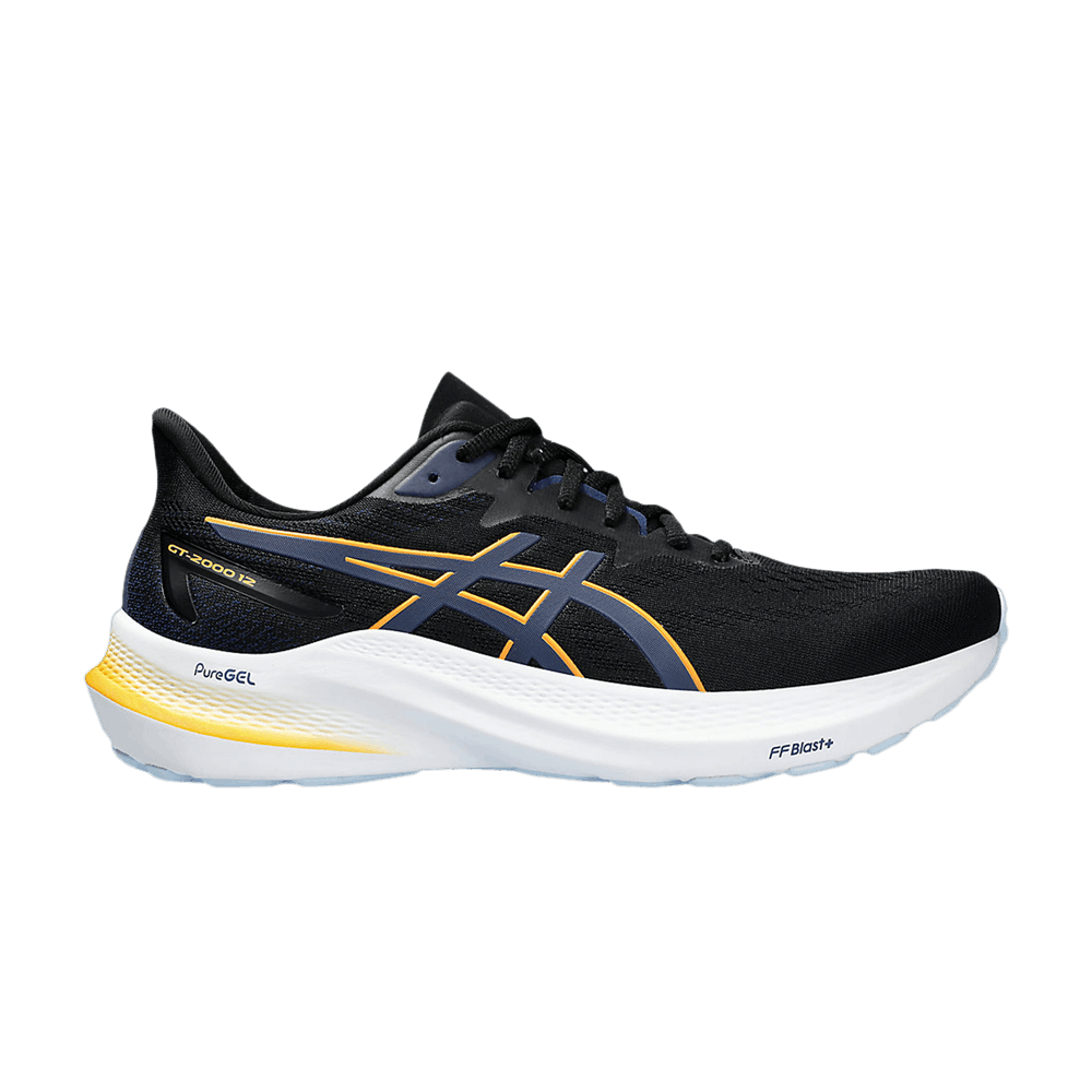Кроссовки ASICS GT 2000 12 'Black Fellow Yellow'