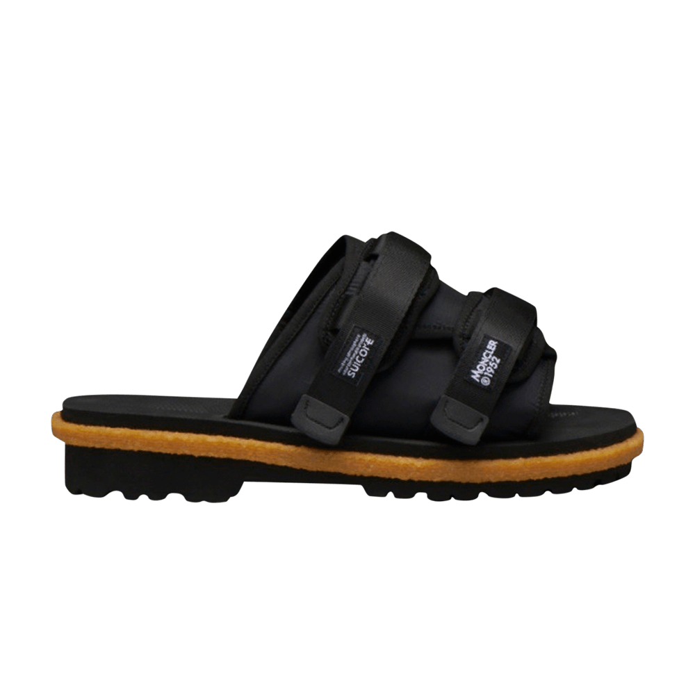 Suicoke x Moncler Moto Mountain Nylon Slip-On Sandal '2 Moncler 1952 - Black'