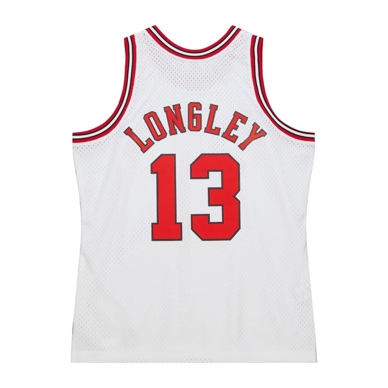 Баскетбольная джерси 1997-1998 Chicago Bulls Luc Longley #13 Swingman Hardwood Classic White Jersey