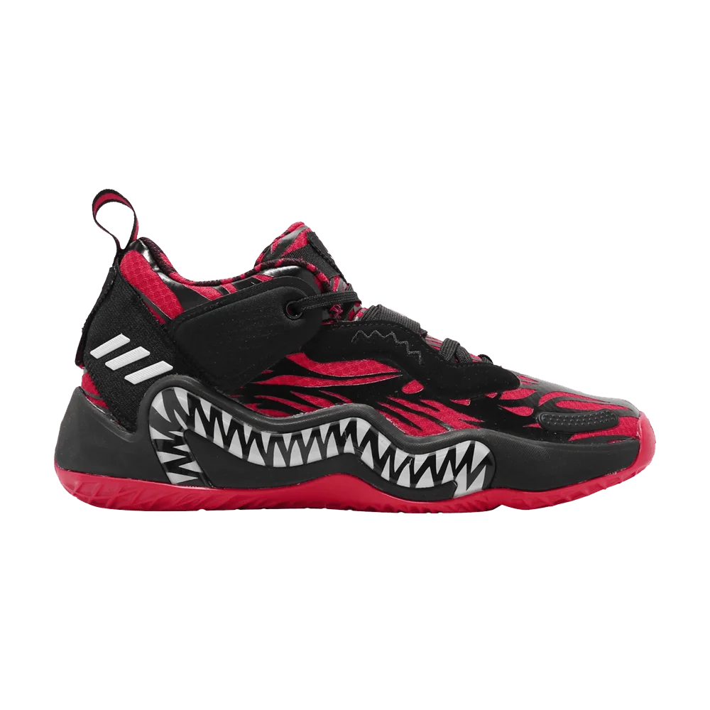 Кроссовки Marvel x adidas D.O.N. Issue #3 J 'Venom Carnage - Black Vivid Red'