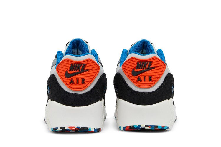 Кроссовки Nike Air Max 90 Leather GS 'Grey Fog Multi Swoosh'