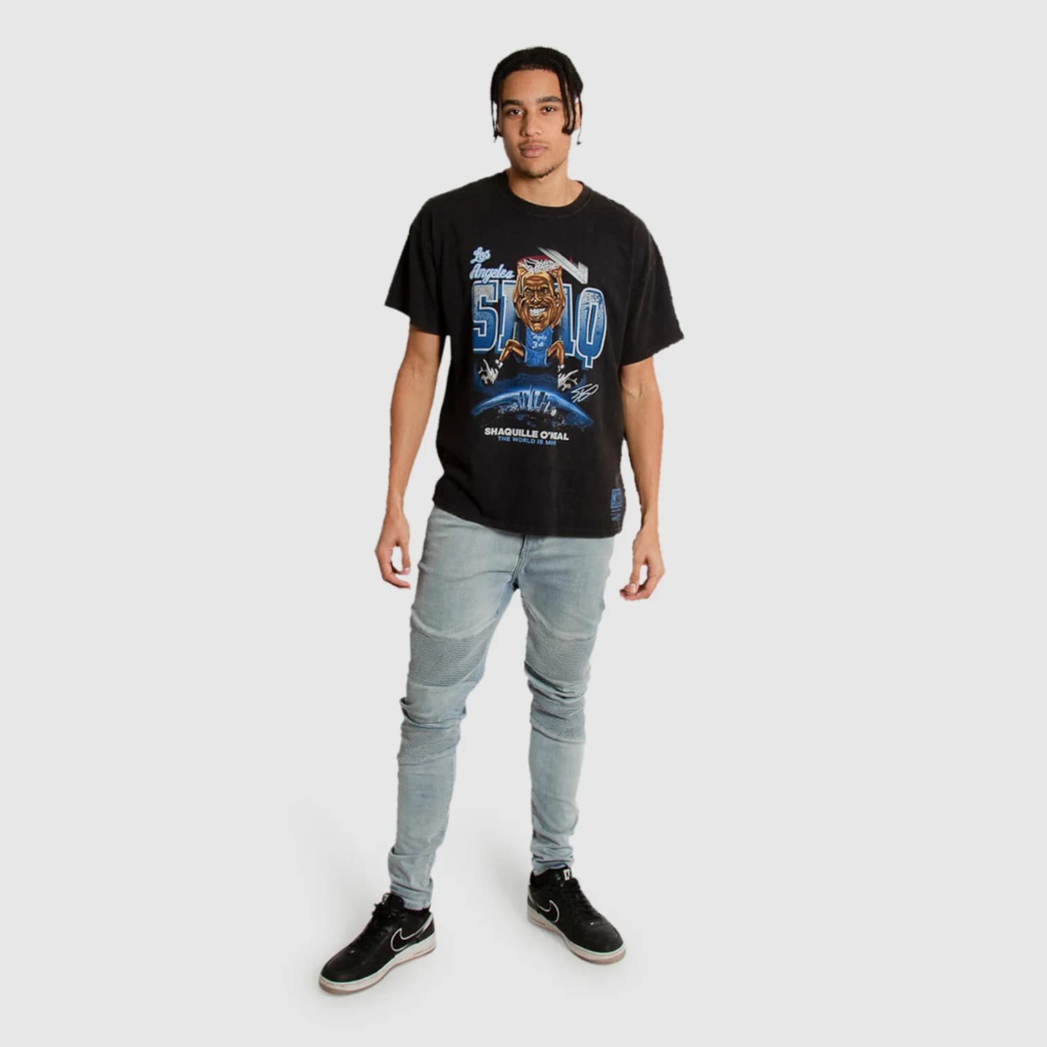 Футболка Mitchell & Ness Shaquille O’Neal Los Angeles Lakers Vintage Caricature NBA T-Shirt