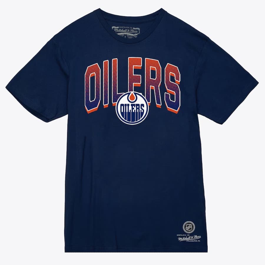 Футболка Mitchell & Ness Women's Navy Edmonton Oilers Minor Penalty T-Shirt