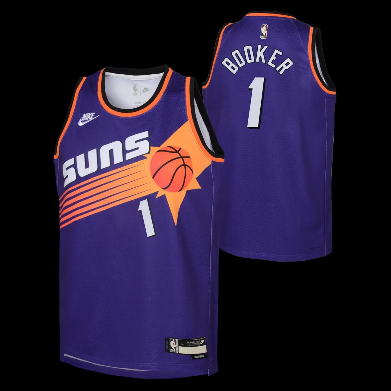 2022-23-Phoenix-Suns-Devin-Booker-1-Youth-Swingman-Classic-Edition-Purple-Jersey-7