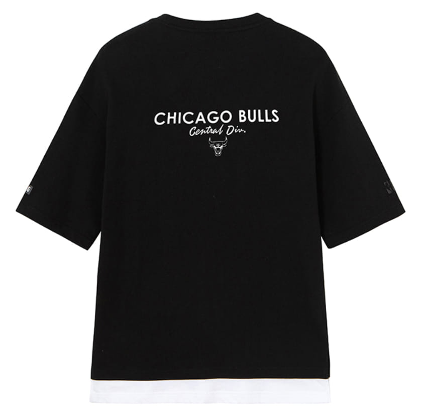 Футболка 2020 NBA Chicago Bulls Black White Tee Unisex