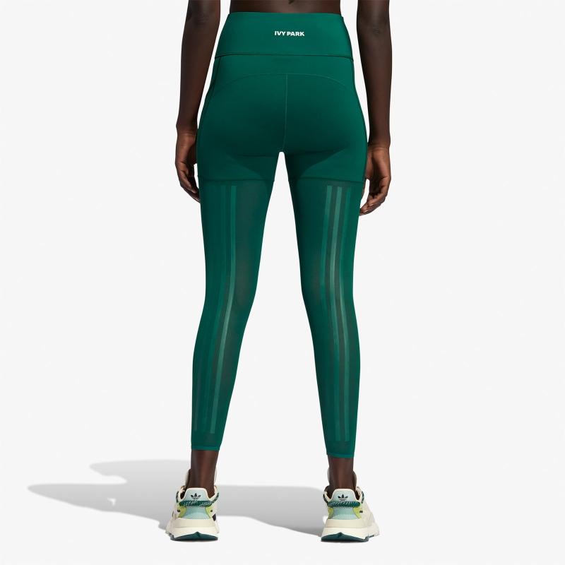 Тайтсы adidas Ivy Park Mesh 3-Stripes Tights Dark Green