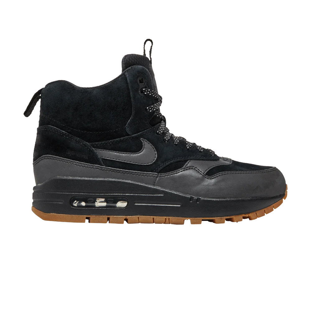 Krossovki-Nike-Wmns-Air-Max-1-Mid-Sneakerboot-Black-Gum