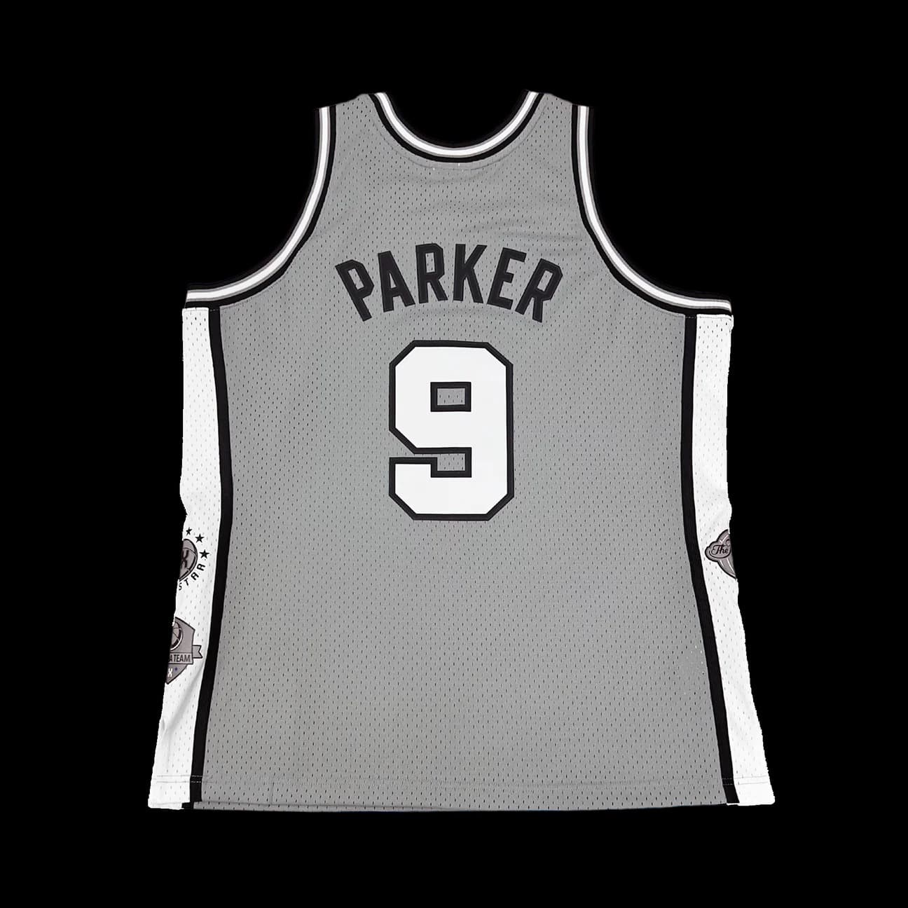 Баскетбольная джерси 2023 San Antonio Spurs Tony Parker #9 Hall Of Fame NBA Limited Grey Jersey