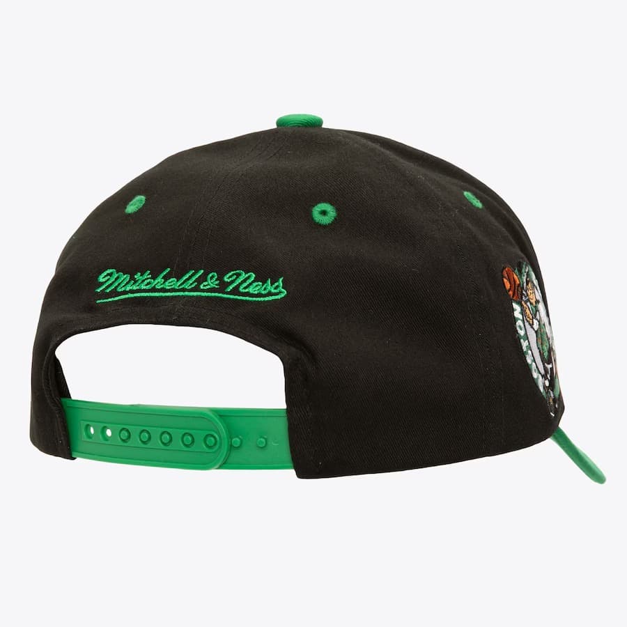 Mitchell-Ness-Black-Boston-Celtics-Block-Sweep-Pro-Adjustable-Hat-1