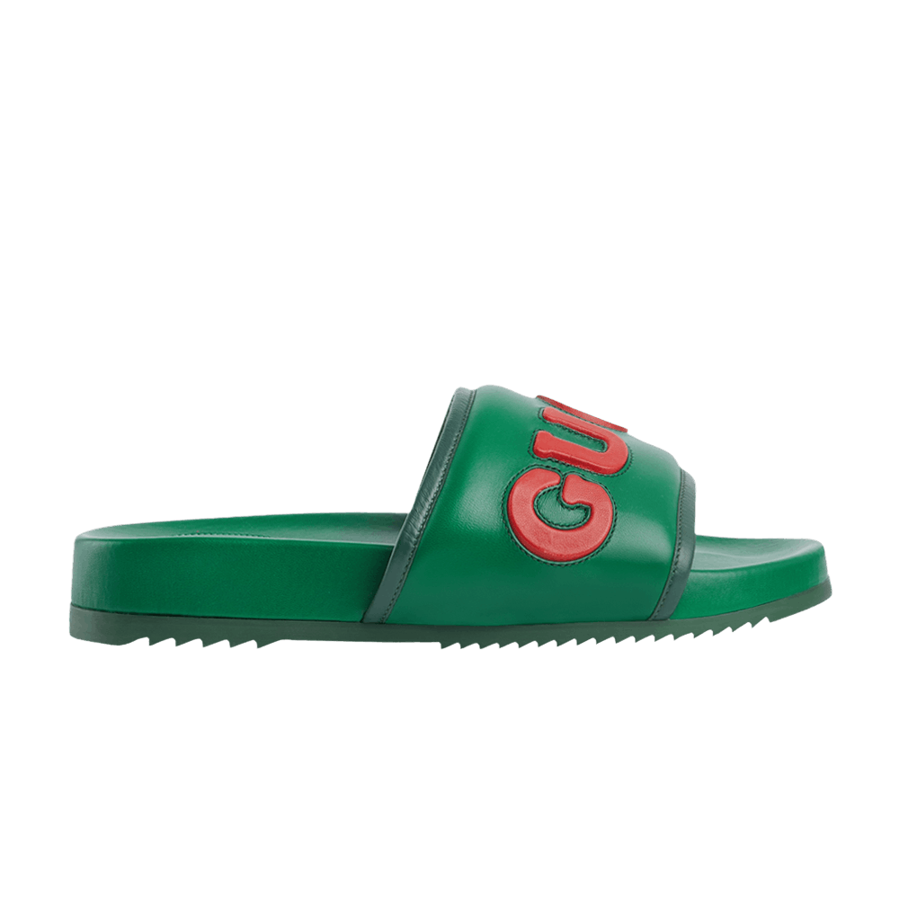 Кроссовки Gucci Jumbo Logo Slide 'Green Red'