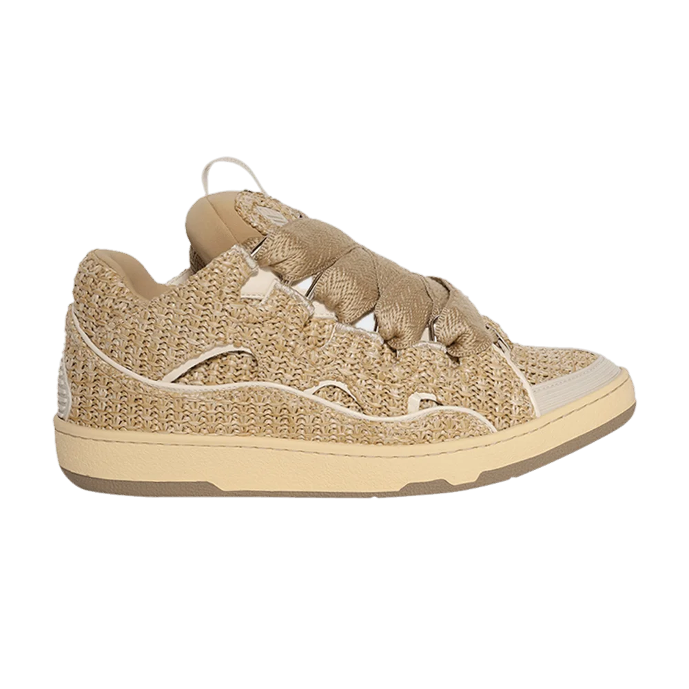Кроссовки Lanvin Curb Raffia Sneakers 'Natural'