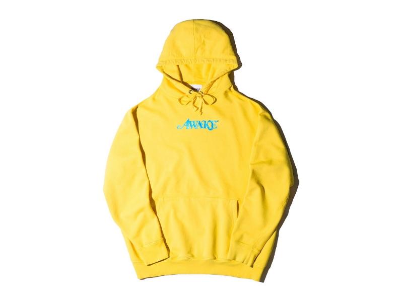Худи Awake Metallic Foil Logo Hoodie Yellow