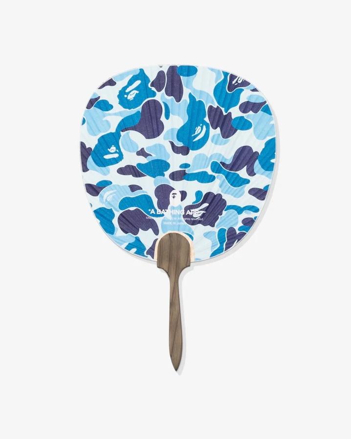 Веер BAPE ABC Camo Japanese Fan Blue