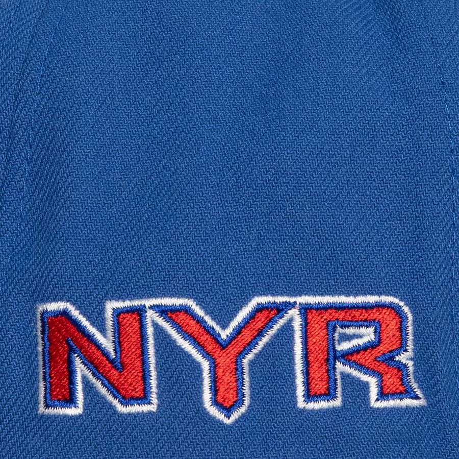 Бейсболка Mitchell & Ness Blue New York Rangers Team Flip Pro Snapback Hat