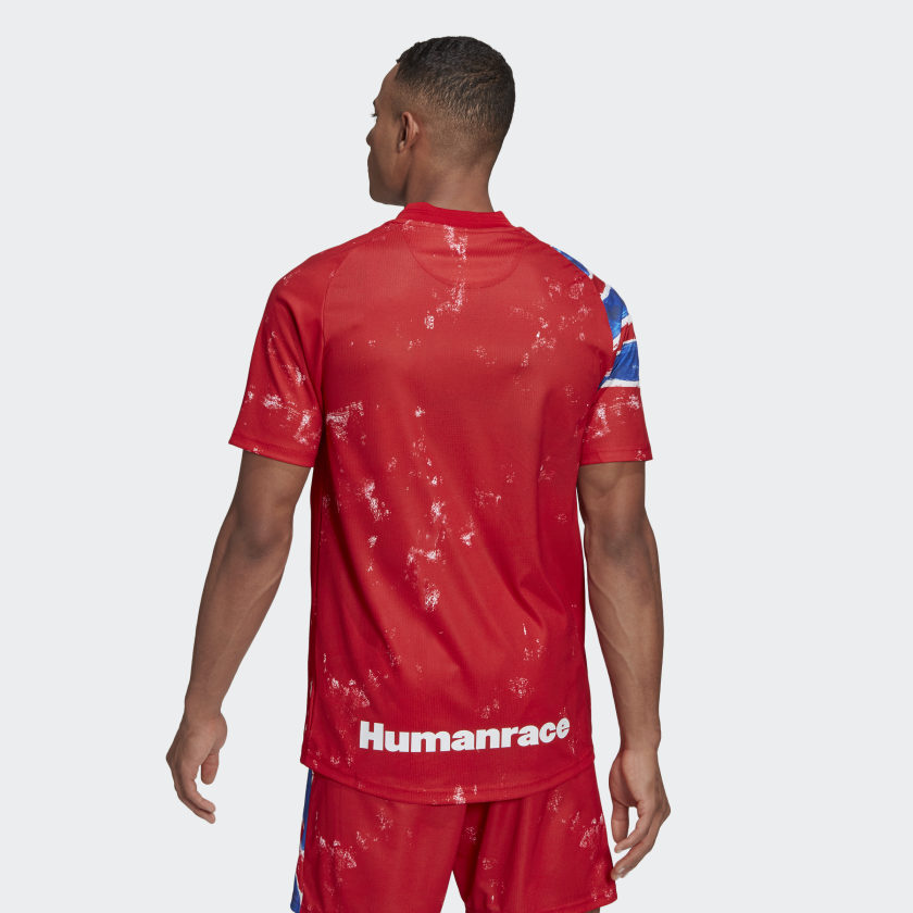 Футболка adidas FC Bayern Human Race Jersey True Red/White