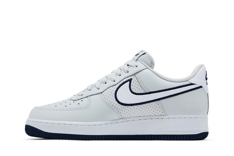 Кроссовки Nike Air Force 1 '07 'Embroidered Swoosh - Photon Dust Navy'
