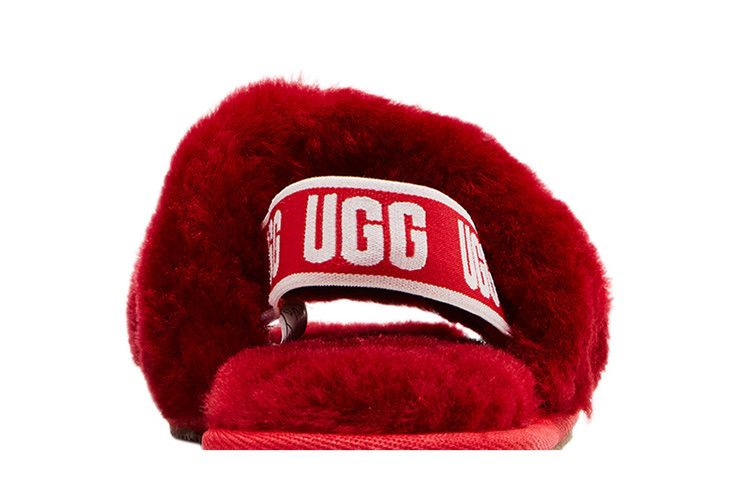 Кроссовки UGG Fluff Yeah Slide Toddler 'Ribbon Red'