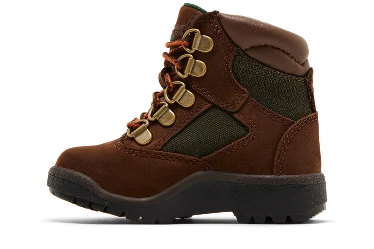 Кроссовки Timberland 6 Inch Field Boot Toddler 'Medium Brown Olive'