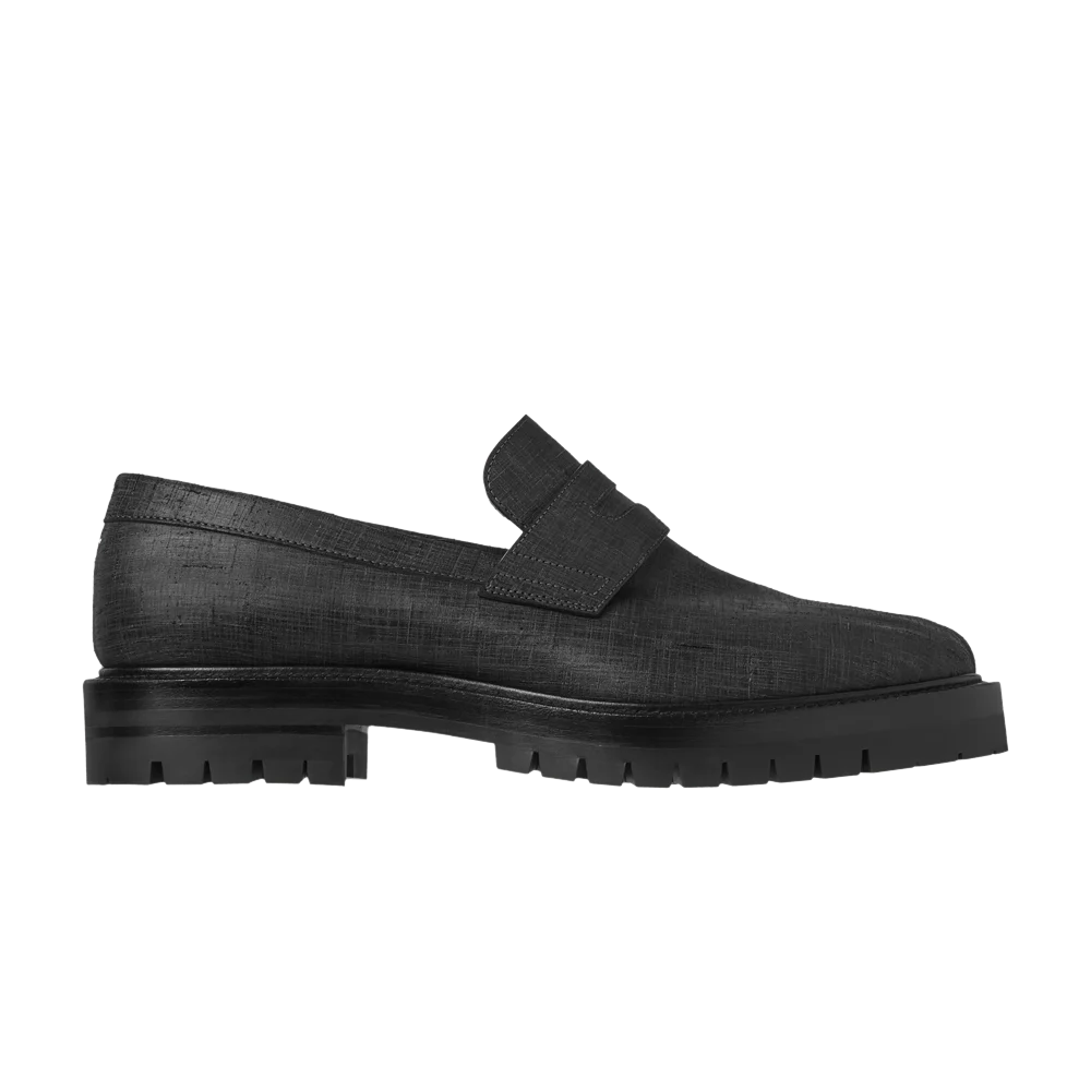 Krossovki-Maison-Margiela-Tabi-County-Loafer-Black-Scratched-Waxy-Leather