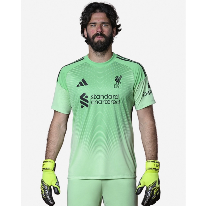 Вратарское джерси Liverpool FC adidas 25/26 Home Short Sleeve Goalkeeper Jersey