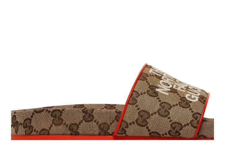 Кроссовки The North Face x Gucci Wmns Slide 'Beige Orange Monogram'