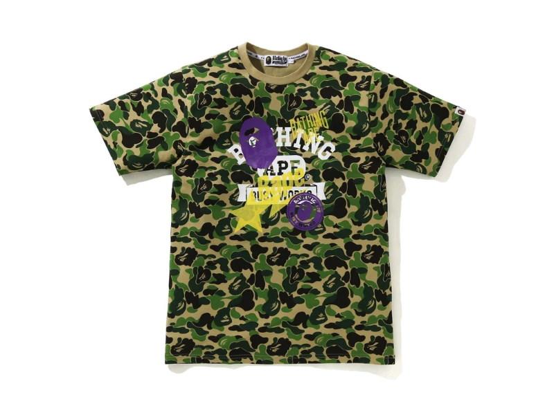 Футболка BAPE ABC Camo Multi Print Tee Green