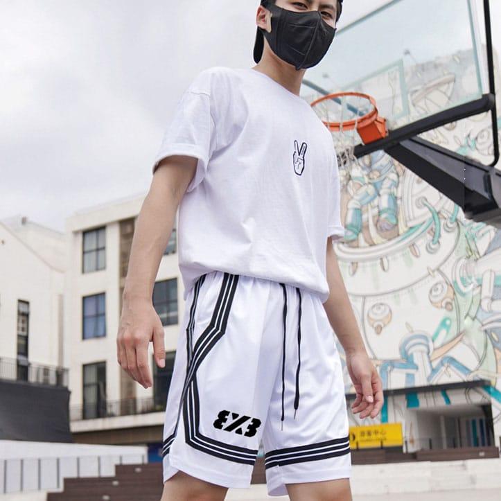 Спортивные шорты Ehot 3×3 Lines White Shorts