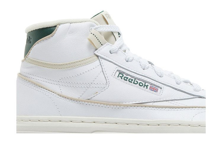 Кроссовки Reebok Wmns Club C Geo Mid 'White Dark Green'