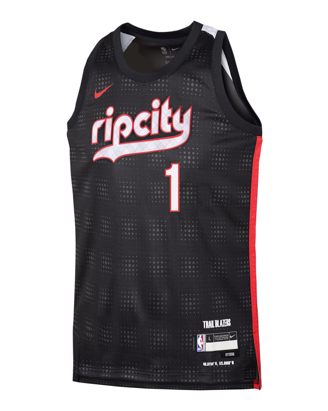 Детское баскетбольное джерси Nike NBA Anfernee Simons POR 24-25 City Edition Swingman