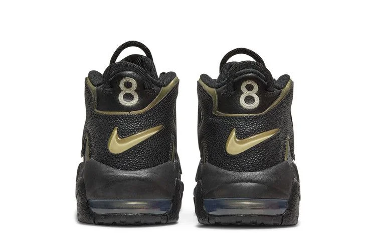 Кроссовки Nike Air More Uptempo GS 'Black Metallic Gold Star'