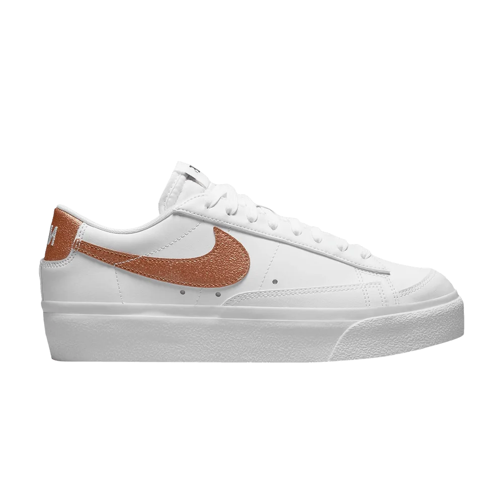 Krossovki-Nike-Wmns-Blazer-Low-Platform-White-Metallic-Copper