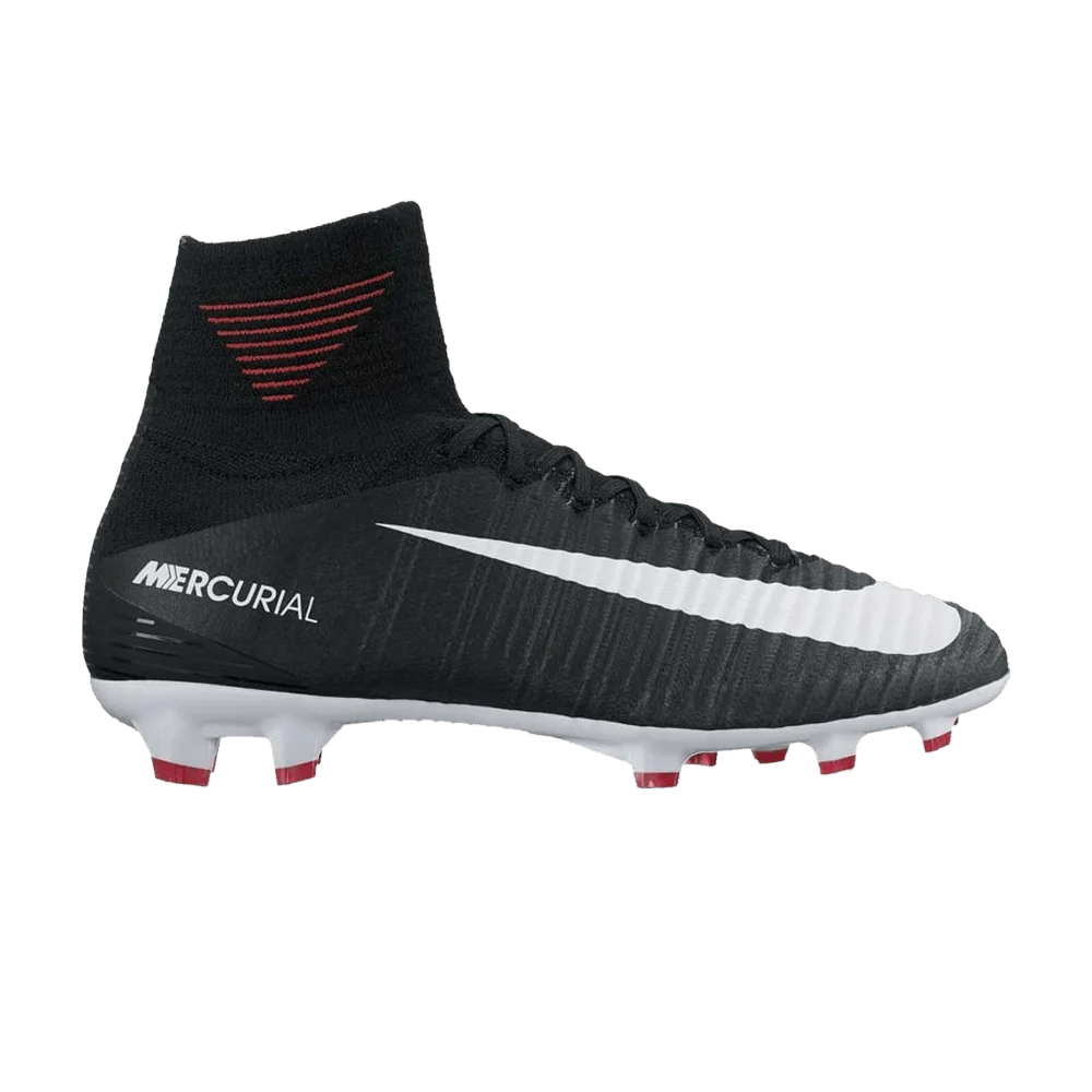 Krossovki-Nike-Mercurial-SuperFly-5-FG-GS-Black-White