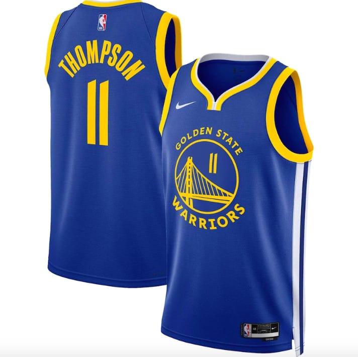 Баскетбольная джерси 2022-23 Golden State Warriors #11 Klay Thompson Nike Icon Royal Jersey