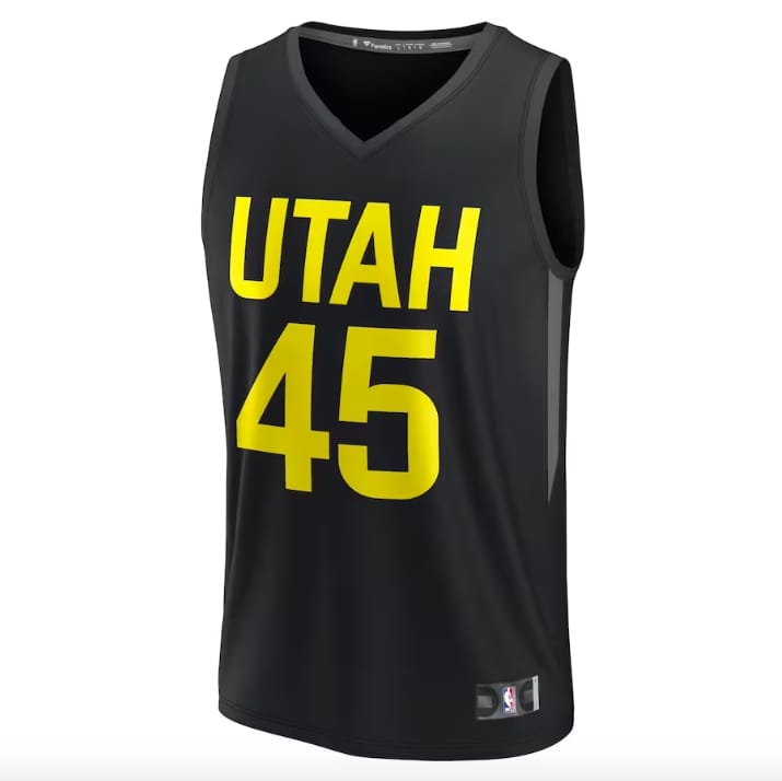 2022-23-Utah-Jazz-45-Donovan-Mitchell-Fast-Break-Statement-Black-Jersey-2